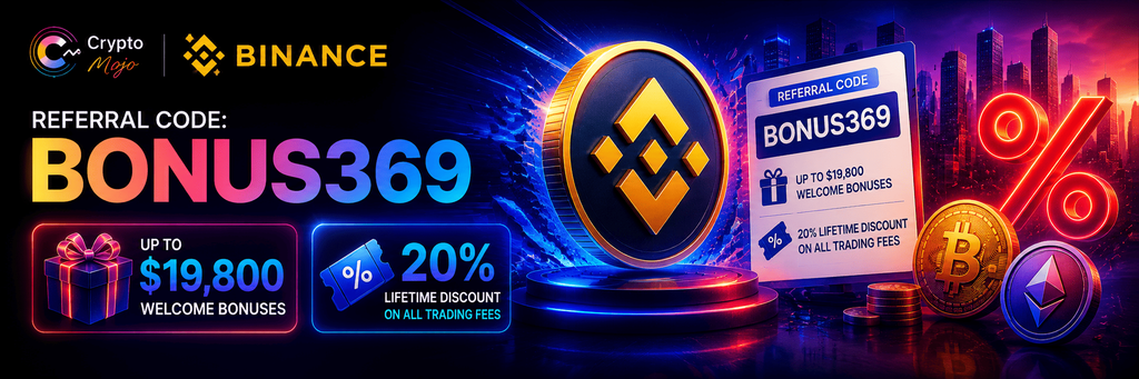 Binance referral code 2026 (BONUS369) with $19,800 welcome bonus (the crypto mojo)