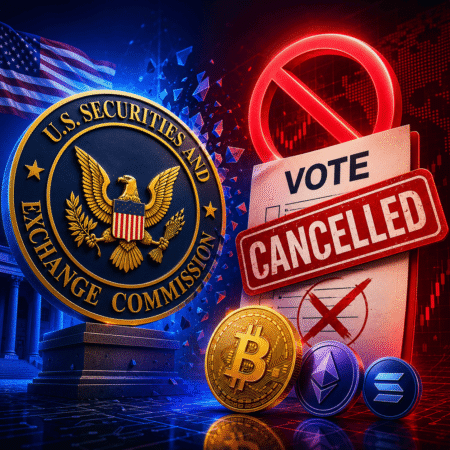 SEC Abruptly Cancels Vote on Crypto Startup Capital-Raising Rules